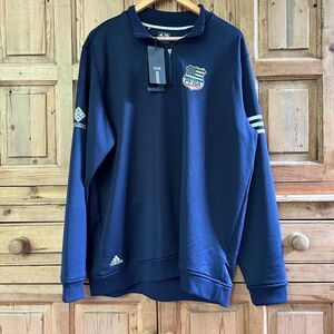 Men's NWT Adidas Golf Climalite Size XL Navy Blue Quarter Zip Pullover NOVI PFBA